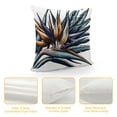 thumbnail image 4 of Orinice  Floral Throw Pillow Cushion Cover, Exotic Tropical Flowers on Branch Colorful Nature Jungle Garden Theme Image Print, Decorative Square Accent Pillow Case,  White, 4 of 5