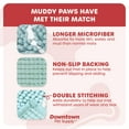 thumbnail image 3 of My Doggy Place Dog Mat for Muddy Paws, Washable Dog Door Mat, Light Blue Runner, 3 of 7