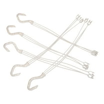 Beaupretty 5pcs White Plastic Heavy Duty Plant Hanger for Balcony Use