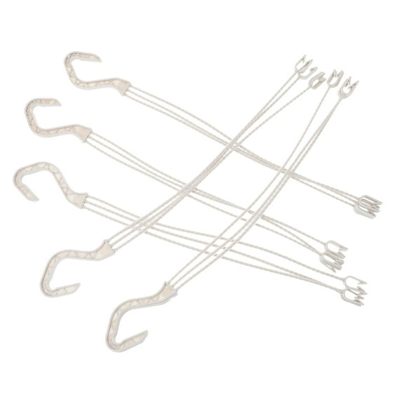 Beaupretty 5pcs White Plastic Heavy Duty Plant Hanger for Balcony Use