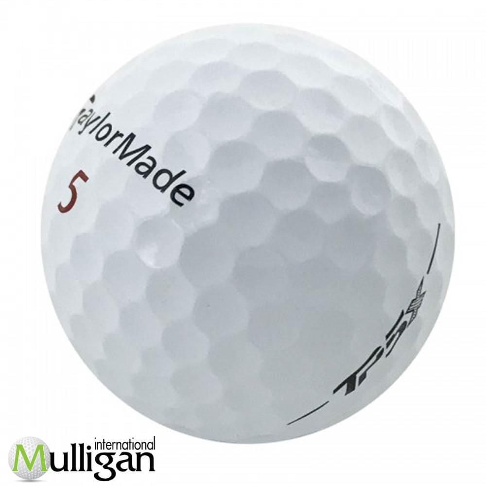 Mulligan - 12 Taylormade TP5x 5A Pristine Recycled Used Golf Balls, White