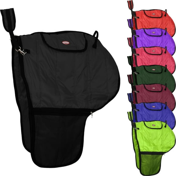 Showman Heavy Quilted Nylon Saddle Carrier (Black)
