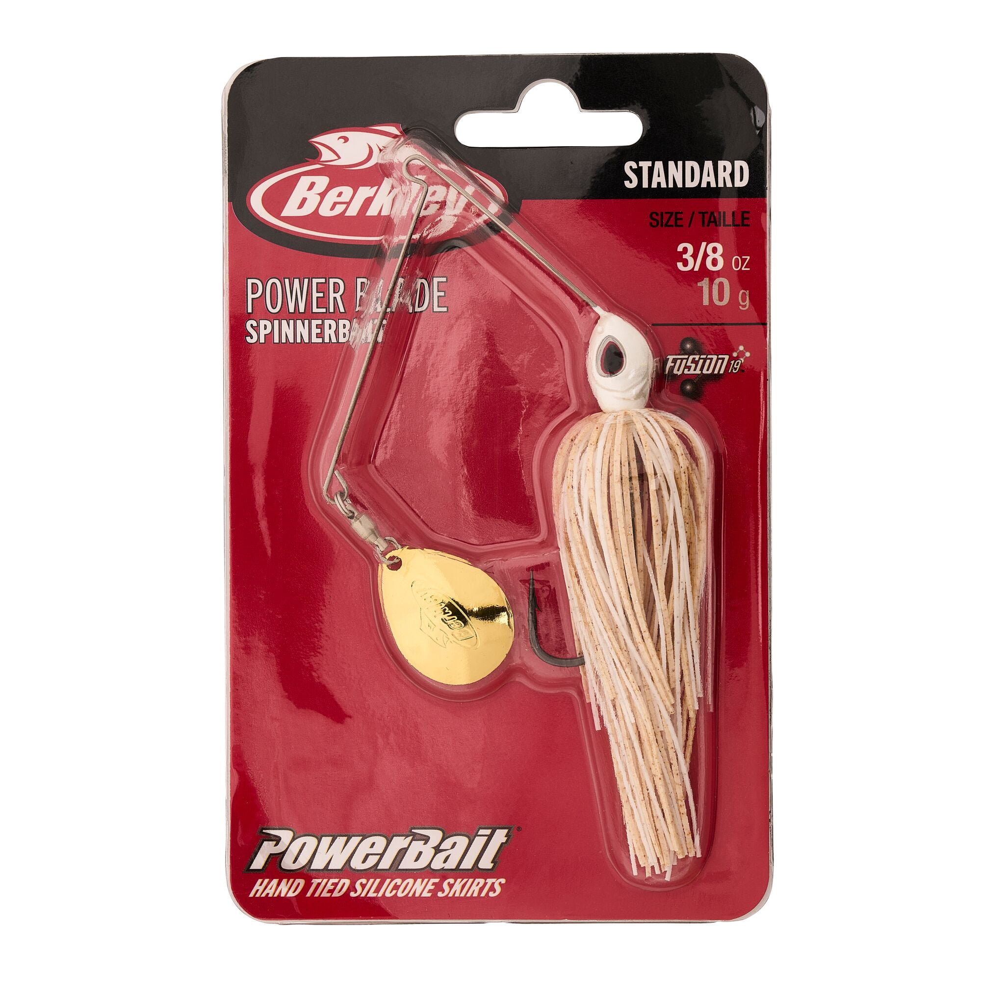 Berkley Power® Blade Standard, Spinnerbaits, White/Gold (1 Count)