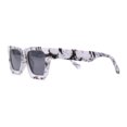 thumbnail image 3 of Womens Classy Mod Horn Rim Plastic Fashion Chic Sunglasses Marble - Black, 3 of 4