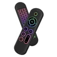 thumbnail image 1 of Jixopn M5 Fly Air Mouse Control Remoto Recargable 2.4G + BT5.2 Mini Teclado Inalámbrico Flying Mouse Control Remoto 7 Colores Retroiluminado Sensor de Movimiento para Android TV, 1 of 8