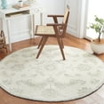 thumbnail image 2 of SAFAVIEH Martha Stewart Tufted Luka Floral Area Rug, Ivory/Sage, 6' x 6' Round, 2 of 10