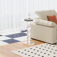 thumbnail image 6 of VDGPWA 16" Modern Acrylic Side Table, Clear Round Martini Table for Living Room, Bedroom, 6 of 6