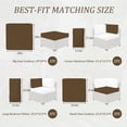 thumbnail image 2 of Kimunuk 9 Pcs Outdoor Patio Replacement Cushions,Waterproof Cushions for 4-Seat Outdoor Sectional Sofa Couch,Chocolate, 2 of 6