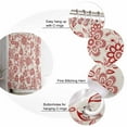 thumbnail image 6 of Shower Curtain Red Paisley Floral Bathroom Curtains with Hooks, Waterproof Fabric Retro Bohemian Flowers Bath Shower Curtains Set for Bathroom Bathtubs Decor 36x72 Inch, 6 of 8