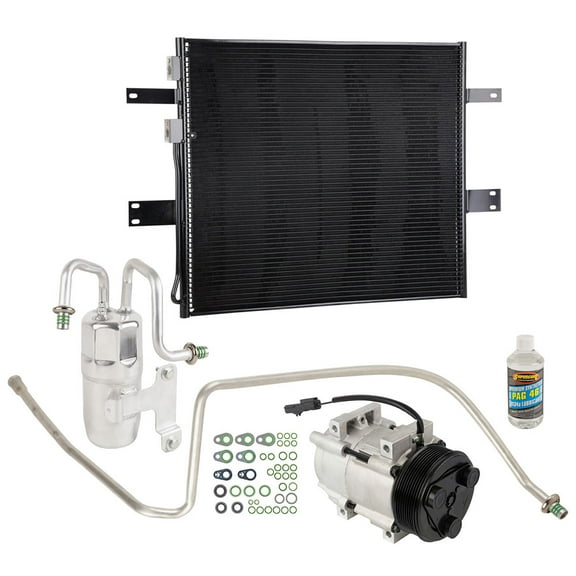 A/C Kit w/ AC Compressor Condenser & Drier For Dodge Ram Cummins 6.7L Diesel 2008 2009 - BuyAutoParts
