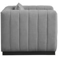 thumbnail image 6 of Meridian Furniture Lucia Grey Linen Textured Fabric Chair, 6 of 8
