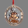 thumbnail image 3 of Adorno navideño de madera con forma de taza de café | Decoración colgante para amantes del café | Colgante acrílico para el hogar, 3 of 8