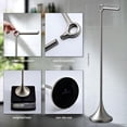 thumbnail image 3 of Toilet Paper Holder Free Standing, Stable Weighted Base, Modern Simple Streamlined Design (Nickel), 3 of 4