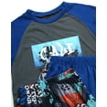 thumbnail image 2 of Quad Seven Boys' Print Pajama Set - 6 Piece Sleep Shirt, Pajama Pants, and Lounge Shorts (Size: 8-18), 2 of 7