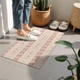 thumbnail image 4 of Pink Geometric Striped Pattern Door Rugs,Washable Non Slip Door Mats Indoor,Decorative Door Mats,Entry Mat Indoor for Entrance,Bedroom,Kitchen,Bathroom,16"x24", 4 of 6