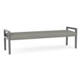 thumbnail image 1 of Pemberly Row Waiting Reception 3 Seat Bench Wood Frame in Gray, 1 of 5