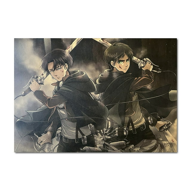 Póster de anime Attacks On Titans, 51 x 35,5 cm, sin marco