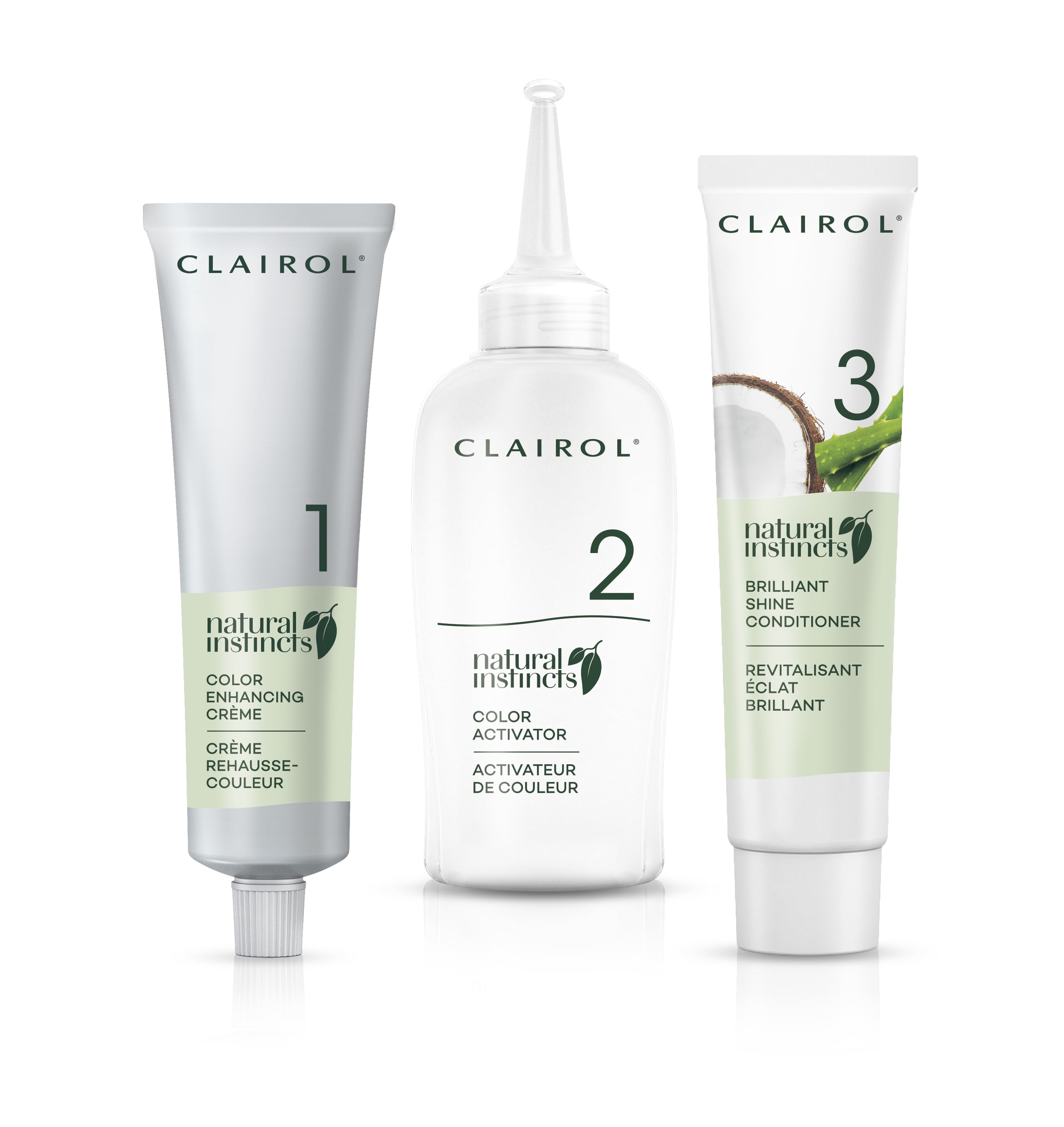 Clairol Natural Instincts Demi-Permanent Hair Color Creme, 7A Dark Cool Blonde, Hair Dye, 1 Application