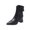 Black, variant on LOVZFMLL Boots for Women Ankle Chelsea Boots Side Zipper Pointy Toe Slip Resistant Mid Block Heel Leather Casual Fall Winter Fashion