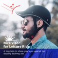 thumbnail image 2 of Cascos de bicicleta para adultos con visera - Casco de bicicleta para scooter urbano para hombres y mujeres., 2 of 5