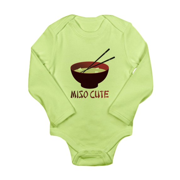 CafePress - Miso_Cute_V2 Body Suit - Long Sleeve Infant Bodysuit