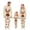 Beige#, variant on Family Christmas Pajamas Matching Sets Long Sleeve Christmas Tree Printed Shirt and Pocket Pants Holiday PJs