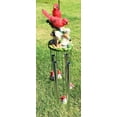 thumbnail image 5 of Ebros Red Crest Cardinal Birds Lovers Couple Wind Chime Patio Garden Decor 21" L, 5 of 9