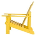 thumbnail image 4 of Shine Company Marina II Solid Wood Adirondack Chair, Lemon Yellow, 4 of 5
