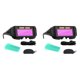thumbnail image 1 of 2X Gafas de soldadura con oscurecimiento automático y energía solar Gafas de soldadura con banda elástica Estuche de almacenamiento, 1 of 5