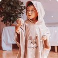 thumbnail image 4 of Unisex Baby Hooded Bathrobe Cartoon Animal Coral Velvet Towel 60X60cm, 4 of 5