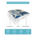 thumbnail image 4 of Full Size Quilt Bedding Set, Vintage Starfish Coastal Reversible Summer Quilt 3 Pieces, Blue Shell Crab Nautical Retro Art Lightweight Bedspreads Coverlets with 2 Pillow Shams for All Seasons, 4 of 5