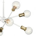 thumbnail image 2 of Sputnik Style 30" Wide White Finish Modern Chandelier by Kichler, 2 of 6