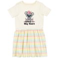 thumbnail image 3 of Inktastic Promoted to Big Sister Koala Girls Toddler Dress, 3 of 5