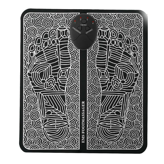 EMS Reshaping Foot Massager Mat Pad, TeqHome Foldable Foot Massage Mat with 6 Modes 10 Intensity Levels for Pain Relief