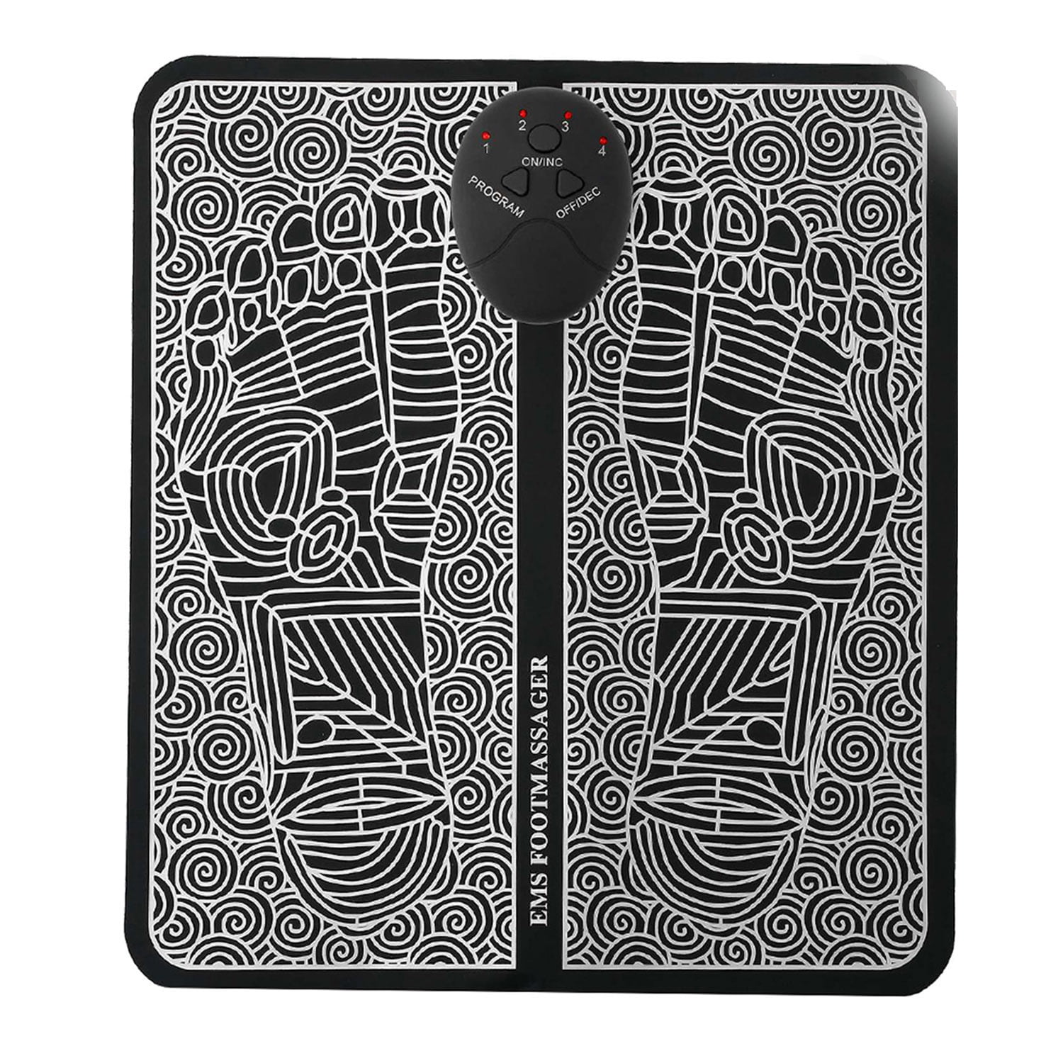 EMS Reshaping Foot Massager Mat Pad, TeqHome Foldable Foot Massage Mat with 6 Modes 10 Intensity Levels for Pain Relief