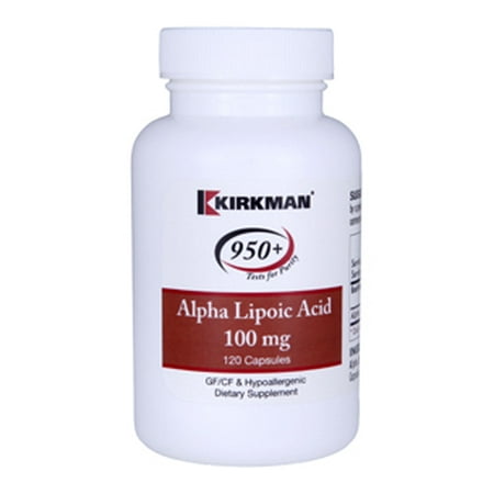 Kirkman, acide alpha-lipoïque 100 mg 120 caps