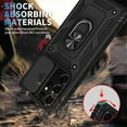 thumbnail image 3 of Case for Galaxy S21 Ultra, Shockproof Impact Resistant with Slide Lens Protective Cover Case for Samsung Galaxy S21 Ultra 4G/5G 6.8 inch (Black), 3 of 13