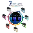 thumbnail image 3 of 8 Pcs Solar Wall Lights Outdoor,Warm/Color Changing,2 Modes Solar Led Waterproof Lighting for Deck, Fence, Patio, Front Door, Stair, Landscape, 3 of 8