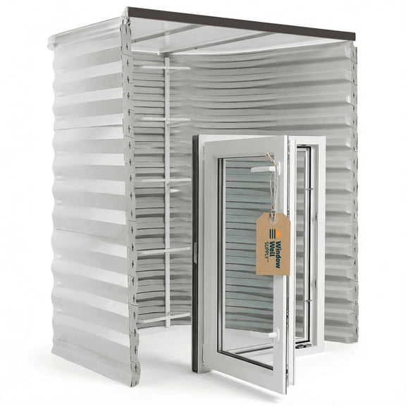 Tilt & Turn Casement Basement Window - Left Inswing, 30"W x 72"