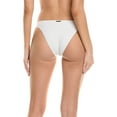 thumbnail image 2 of Milly womens  Textured Waves Bikini Bottom, l, White, 2 of 3