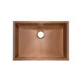 thumbnail image 4 of Tourner 27 x 19 Stainless Steel, Single Basin, Undermount Kitchen Sink in Rose Gold, 4 of 10