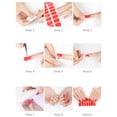 thumbnail image 6 of Fashionable Gel Nail Wraps Full Wraps DIY Manicure at Home UV LED Lamp Required Nail Art Decals, 6 of 18