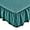 Green, variant on White Bed Skirt, Elastic Bed Skirt(14" Drop),Ruffle Bed Skirt Fits for Bedsprings/Platforms/Mattresses,Wrap Around Bed Skirt,Soft & Comfortable (White, Twin 14")