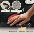 thumbnail image 6 of ODIKA 5'x7' Washable Area Rug Music Nostalgic Note Showcasing Layered Disc Round Vinyl Record for Guest Room, Lounge, Apartment, Non-Slip Low Profile, Stain Resistant, 6 of 7