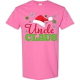 thumbnail image 3 of Inktastic Uncle Claus with Christmas Santa Hat and Snowflakes T-Shirt, 3 of 5
