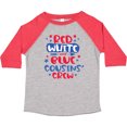 thumbnail image 3 of Inktastic Cousins Crew Red White and Blue 4th of July Boys or Girls Toddler T-Shirt, 3 of 5