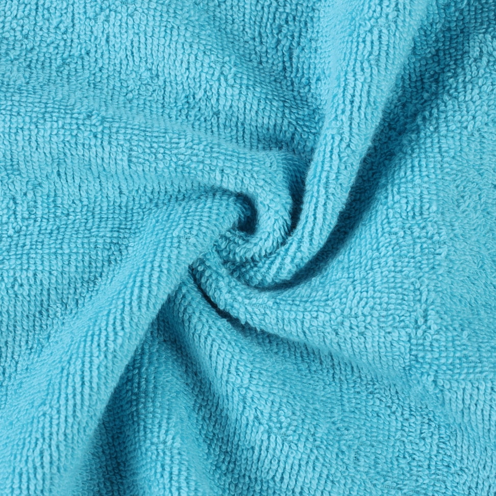 Superior Eco-Friendly Cotton 6-Piece, Turquoise, Hand Towel Set