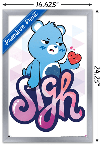 Care Bears: Unlock The Magic - Sigh Wall Poster, 14.725" x 22.375" Framed