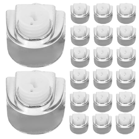 

20 Pcs Mirror Holder Clips Wall Mounts Storage Shelves Heavy Duty Clamps Glass Shelf Bracket