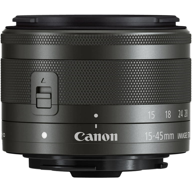 Canon EF-M 15-45mm f/3.5-6.3 IS STM Lens (Graphite